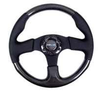 NRG Sportratt Kolfiber med Lädergrepp 315mm